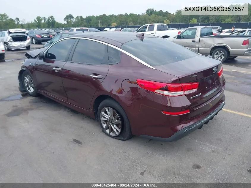 2019 Kia Optima Lx VIN: 5XXGT4L36KG357557 Lot: 40425404