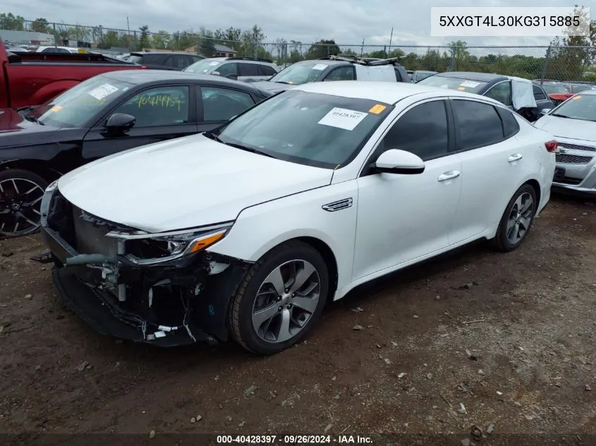 5XXGT4L30KG315885 2019 Kia Optima Lx Automatic S