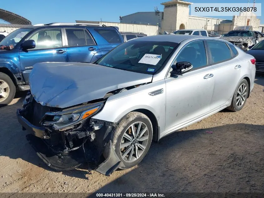 5XXGT4L35KG368078 2019 Kia Optima Lx