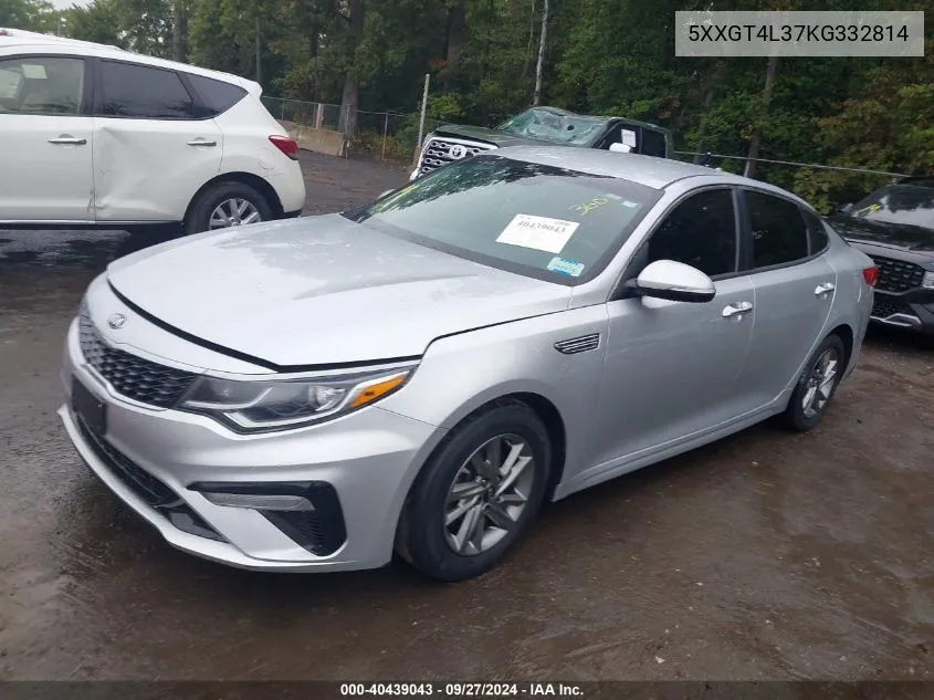 2019 Kia Optima Lx VIN: 5XXGT4L37KG332814 Lot: 40439043