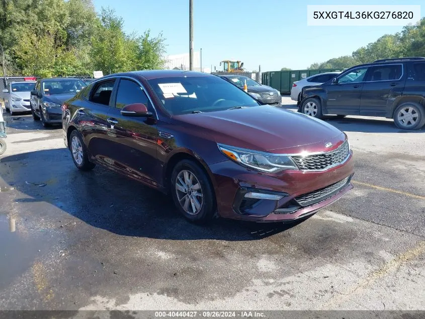 5XXGT4L36KG276820 2019 Kia Optima Lx