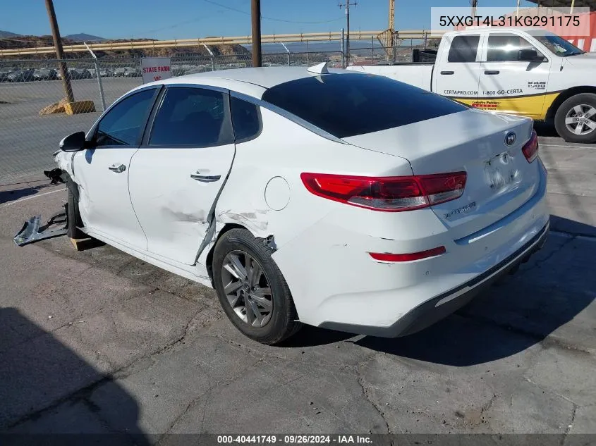 2019 Kia Optima Lx VIN: 5XXGT4L31KG291175 Lot: 40441749