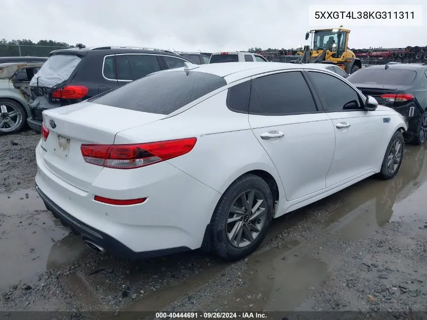 5XXGT4L38KG311311 2019 Kia Optima Lx