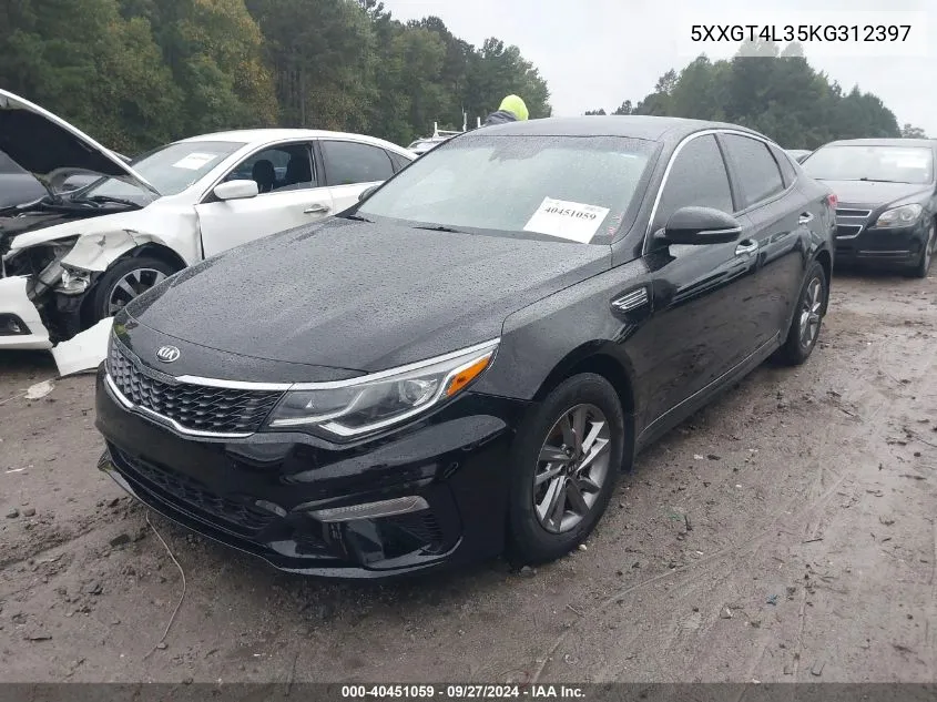 5XXGT4L35KG312397 2019 Kia Optima Lx