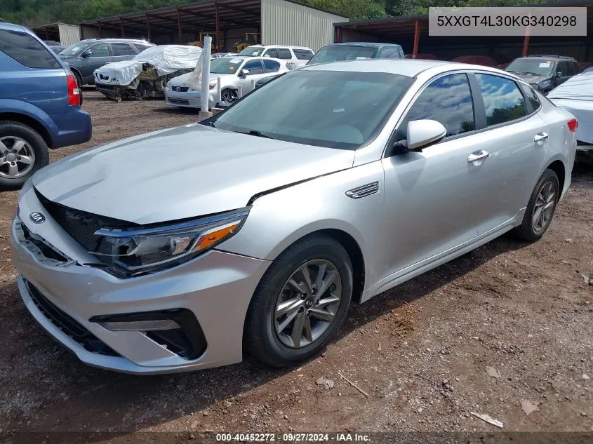 5XXGT4L30KG340298 2019 Kia Optima Lx