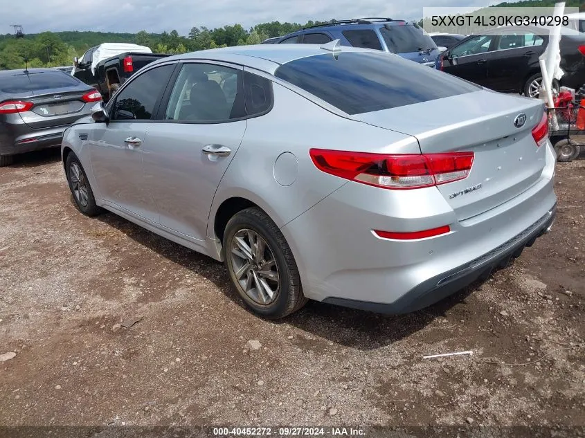 2019 Kia Optima Lx VIN: 5XXGT4L30KG340298 Lot: 40452272