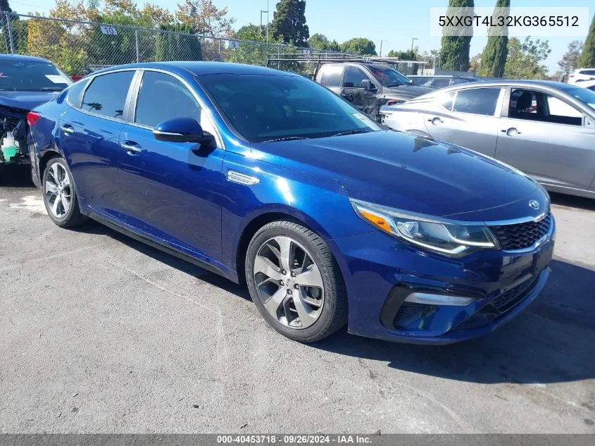 5XXGT4L32KG365512 2019 Kia Optima S