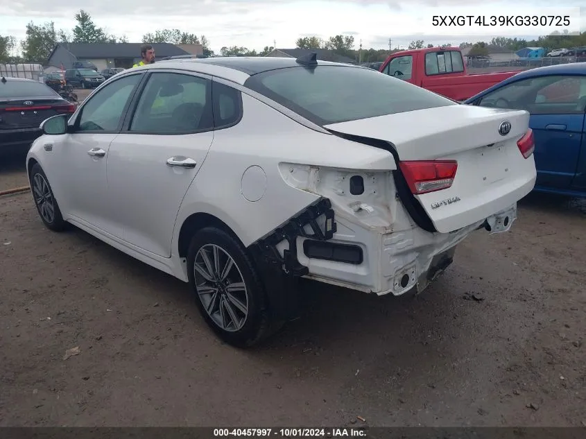 5XXGT4L39KG330725 2019 Kia Optima Lx