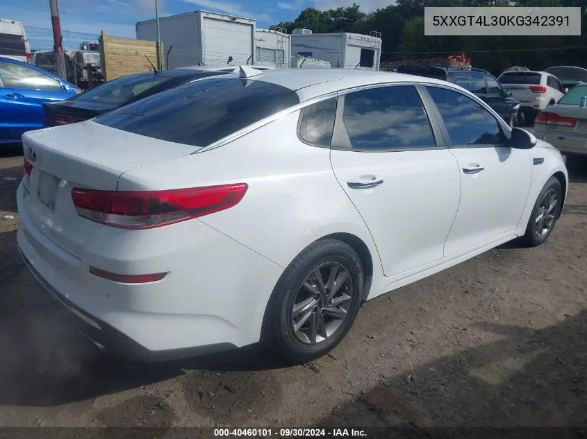 5XXGT4L30KG342391 2019 Kia Optima Lx/S