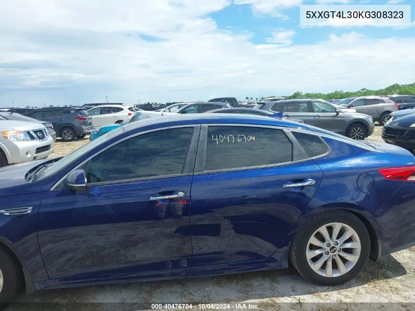 5XXGT4L30KG308323 2019 Kia Optima Lx