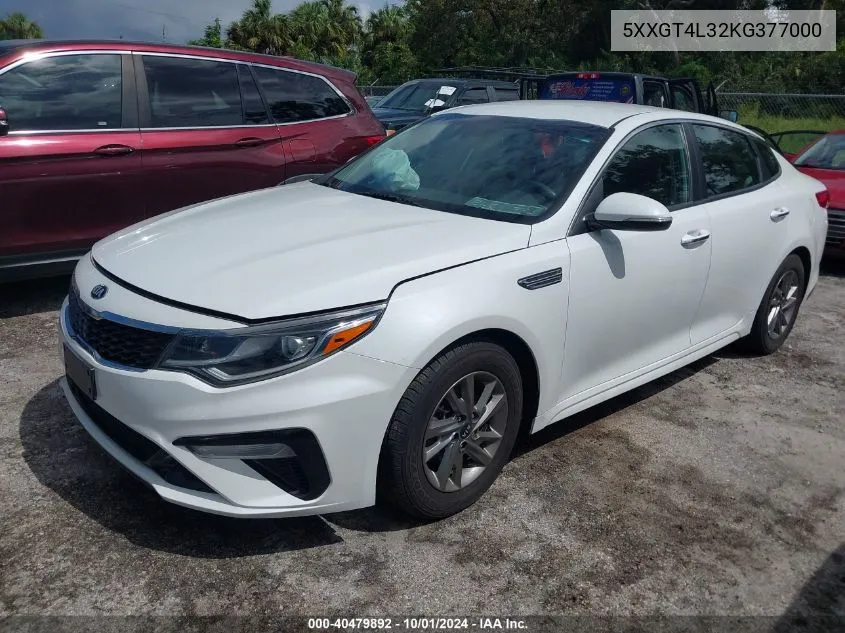 5XXGT4L32KG377000 2019 Kia Optima Lx/S