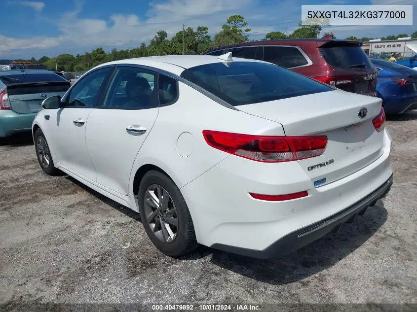 5XXGT4L32KG377000 2019 Kia Optima Lx/S