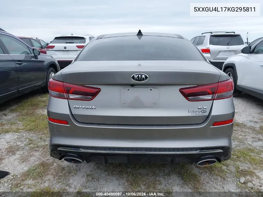 2019 Kia Optima Ex VIN: 5XXGU4L17KG295811 Lot: 40490097