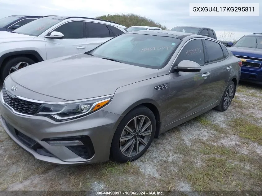 2019 Kia Optima Ex VIN: 5XXGU4L17KG295811 Lot: 40490097