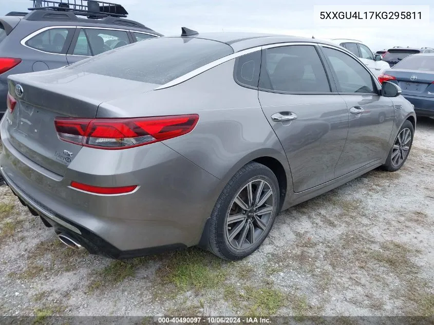 2019 Kia Optima Ex VIN: 5XXGU4L17KG295811 Lot: 40490097