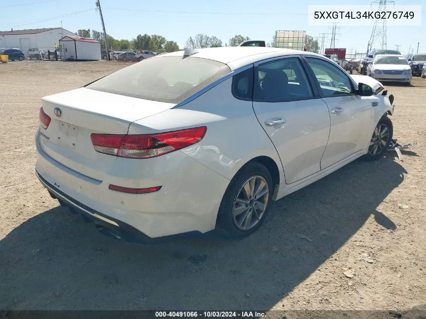 5XXGT4L34KG276749 2019 Kia Optima Lx