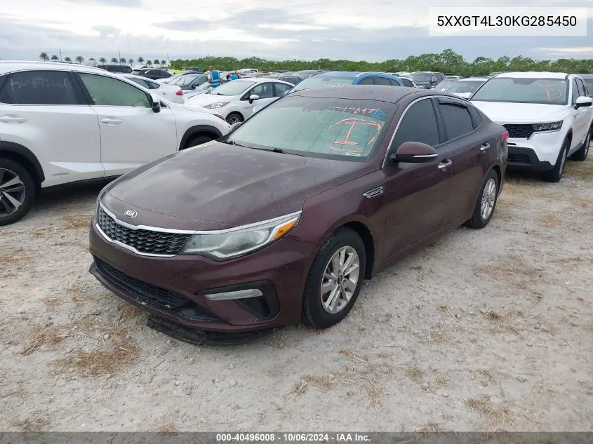 2019 Kia Optima Lx/S VIN: 5XXGT4L30KG285450 Lot: 40496008