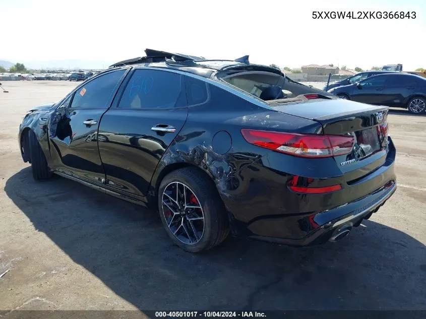 5XXGW4L2XKG366843 2019 Kia Optima Sx Turbo