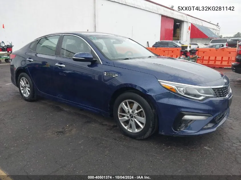 5XXGT4L32KG281142 2019 Kia Optima Lx