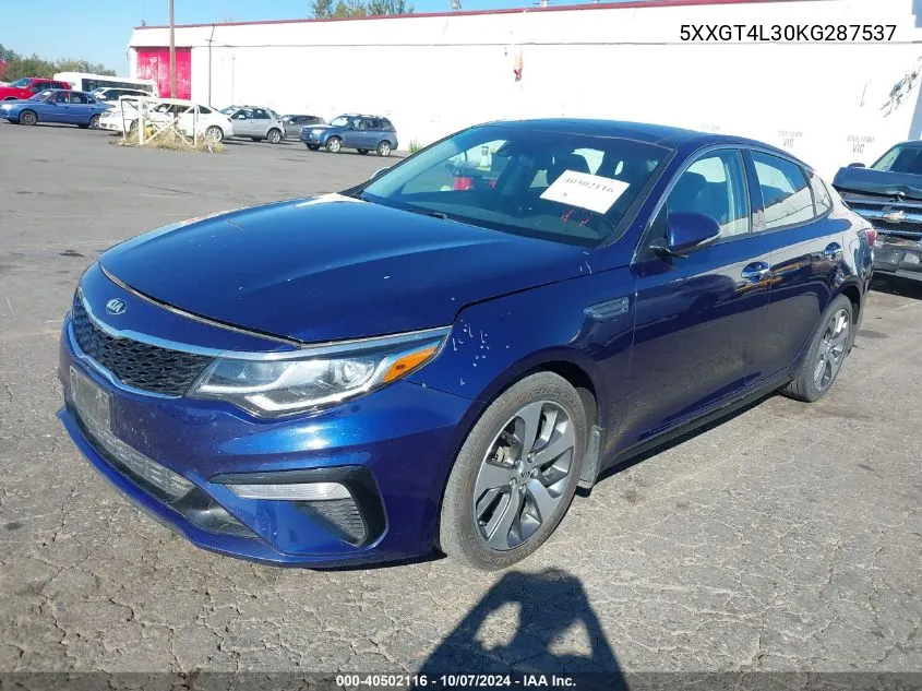 2019 Kia Optima S VIN: 5XXGT4L30KG287537 Lot: 40502116