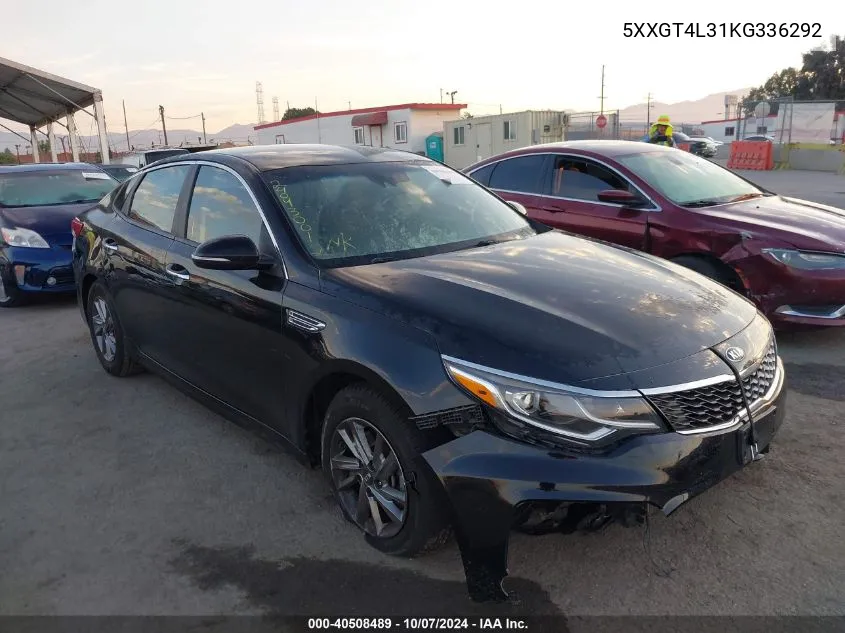 2019 Kia Optima Lx/S VIN: 5XXGT4L31KG336292 Lot: 40508489