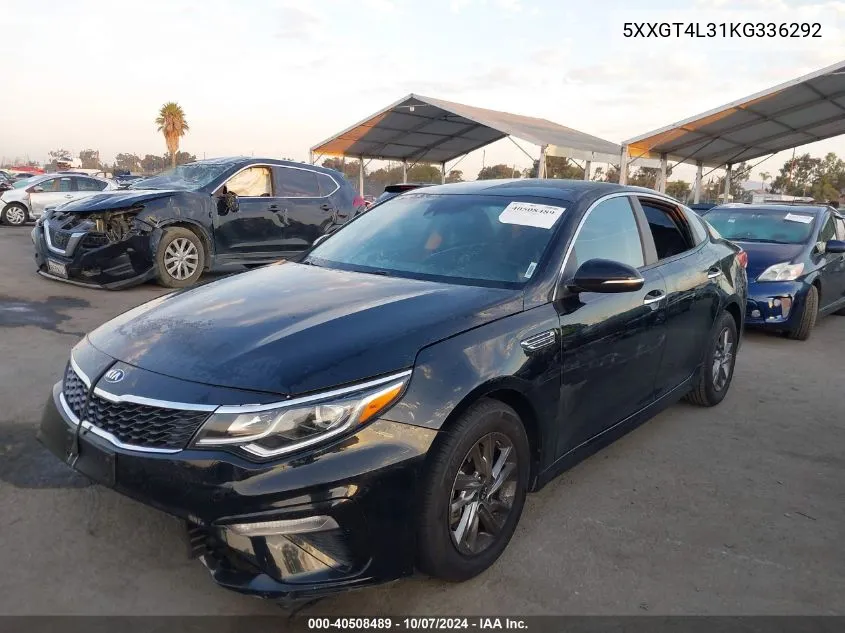 2019 Kia Optima Lx/S VIN: 5XXGT4L31KG336292 Lot: 40508489