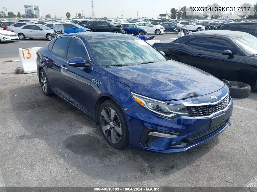 2019 Kia Optima S VIN: 5XXGT4L39KG317537 Lot: 40510189