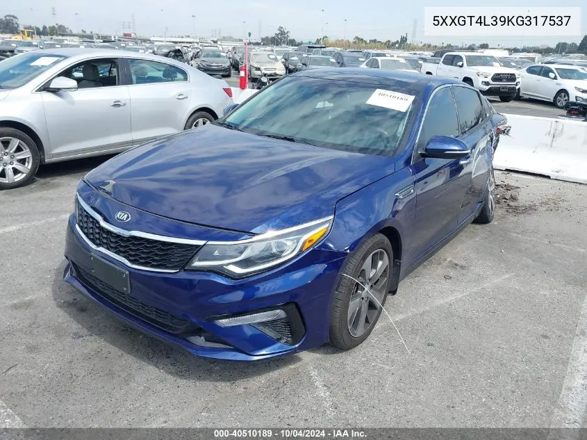 5XXGT4L39KG317537 2019 Kia Optima S