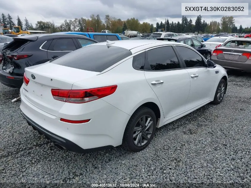 5XXGT4L30KG283052 2019 Kia Optima Lx