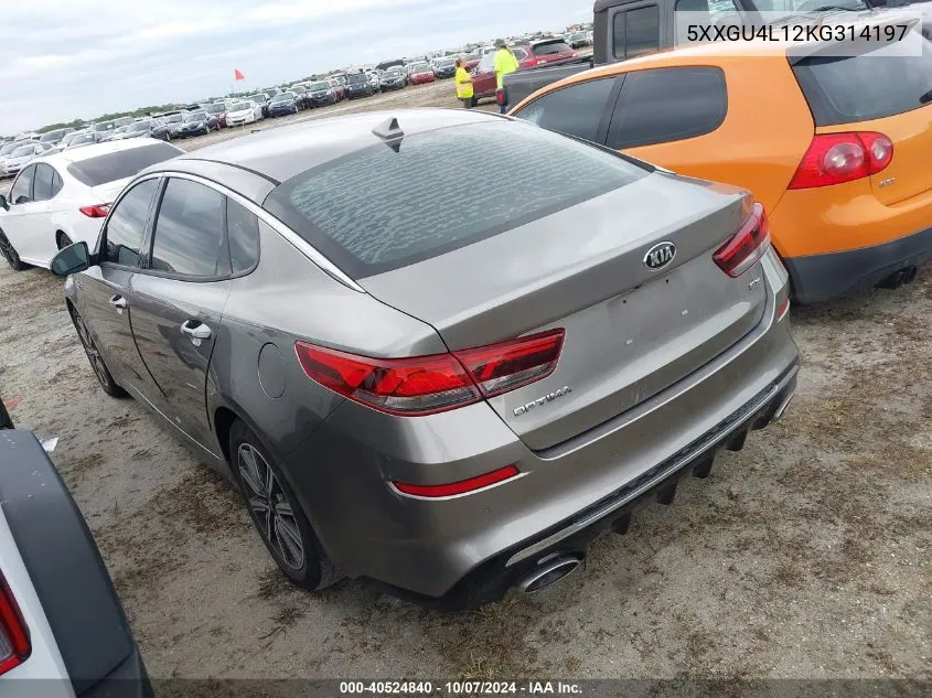 2019 Kia Optima Ex VIN: 5XXGU4L12KG314197 Lot: 40524840