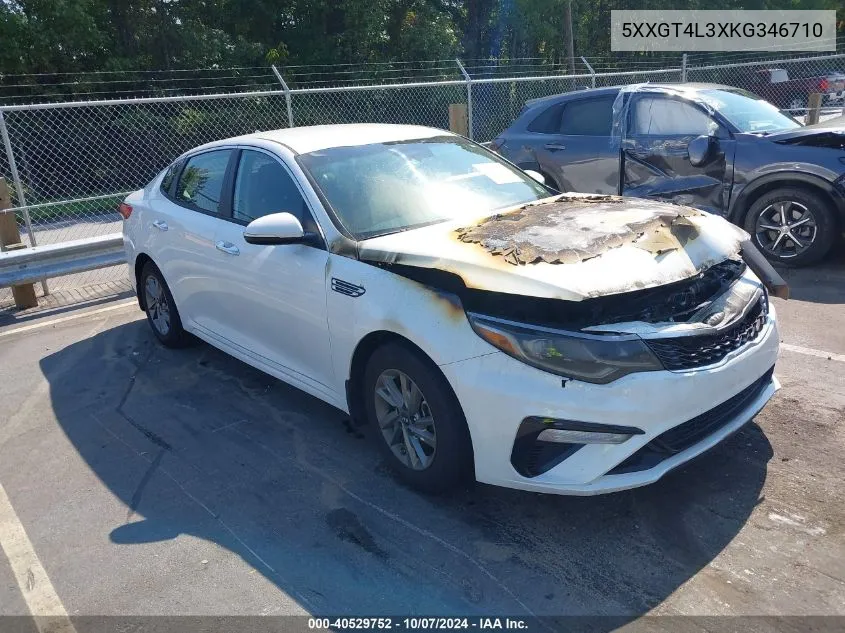 2019 Kia Optima Lx VIN: 5XXGT4L3XKG346710 Lot: 40529752