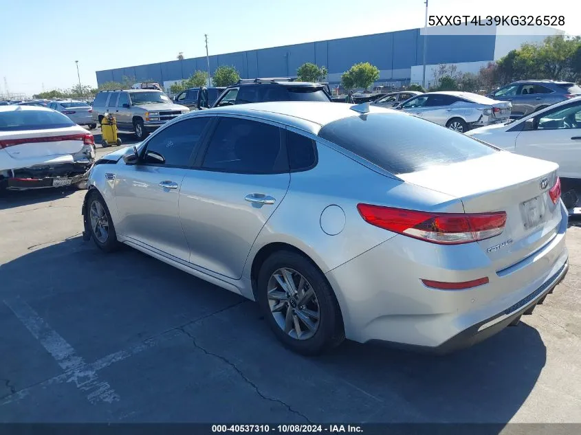 2019 Kia Optima Lx VIN: 5XXGT4L39KG326528 Lot: 40537310