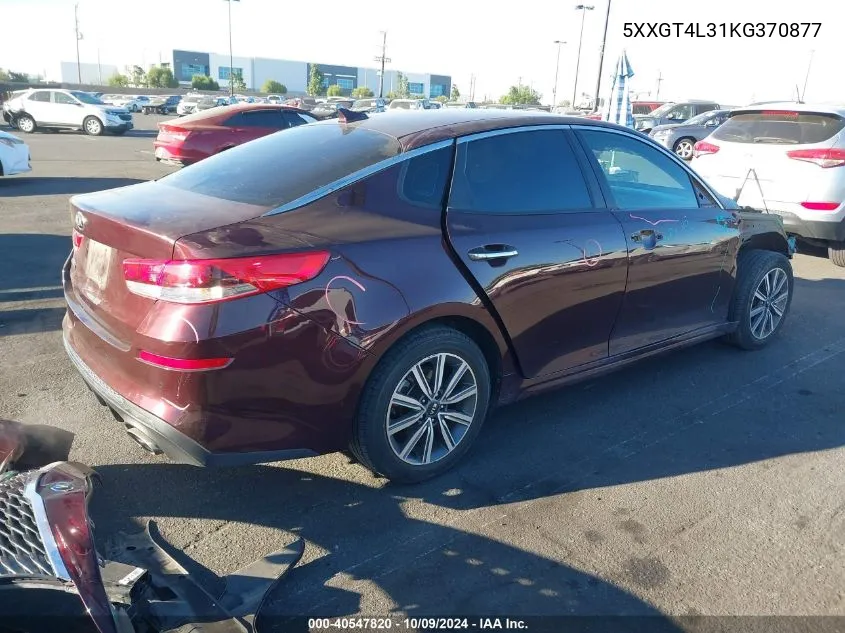 2019 Kia Optima Lx VIN: 5XXGT4L31KG370877 Lot: 40547820