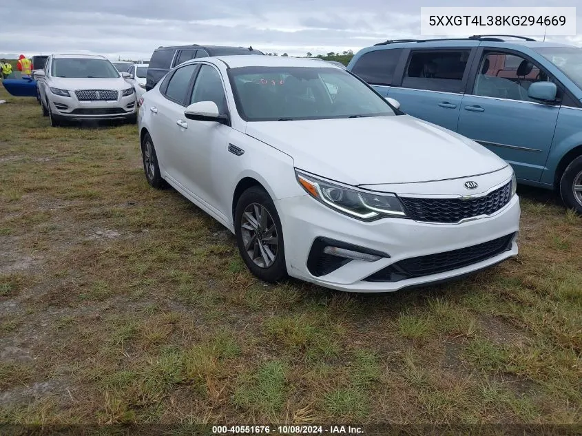 2019 Kia Optima Lx VIN: 5XXGT4L38KG294669 Lot: 40551676