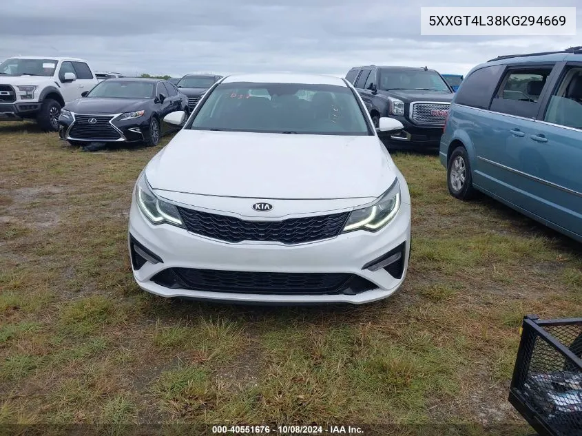 2019 Kia Optima Lx VIN: 5XXGT4L38KG294669 Lot: 40551676