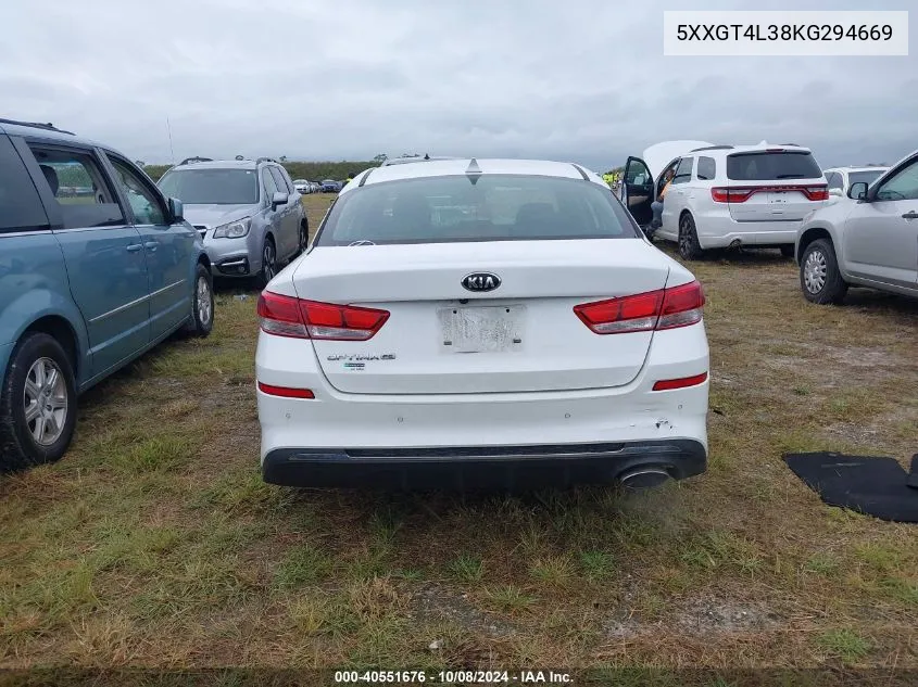 2019 Kia Optima Lx VIN: 5XXGT4L38KG294669 Lot: 40551676