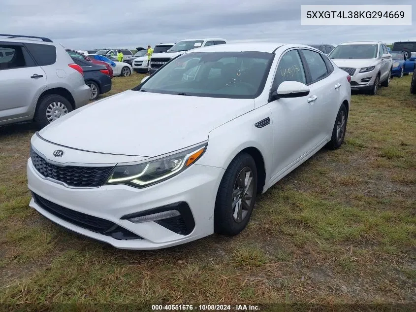 5XXGT4L38KG294669 2019 Kia Optima Lx