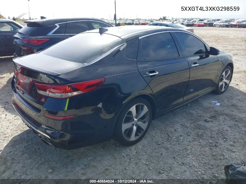 2019 Kia Optima Lx/S VIN: 5XXGT4L3XKG298559 Lot: 40554024