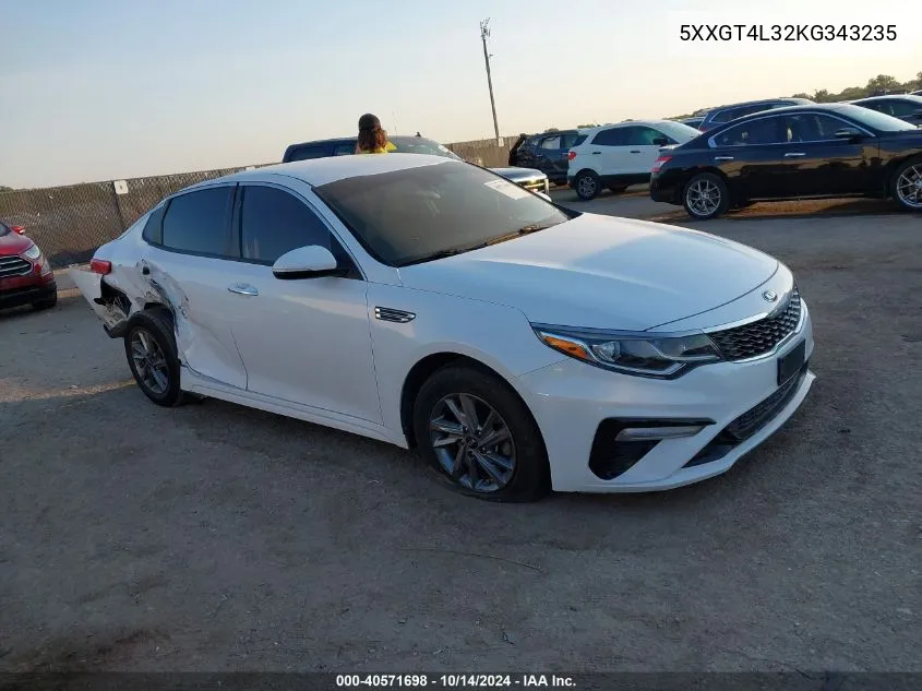 5XXGT4L32KG343235 2019 Kia Optima Lx/S