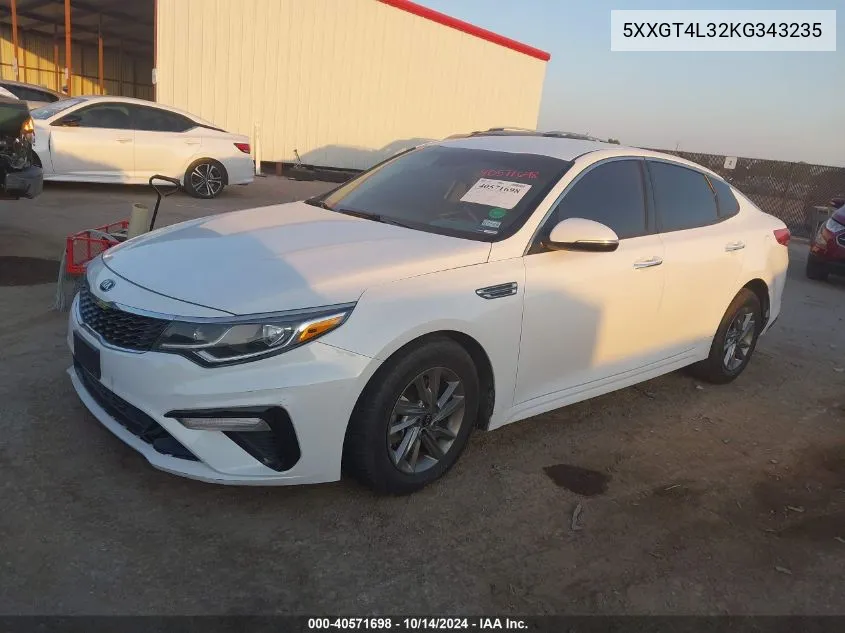 5XXGT4L32KG343235 2019 Kia Optima Lx/S