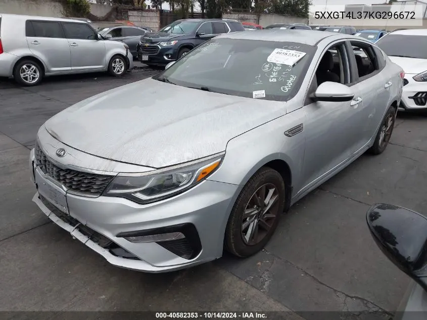 2019 Kia Optima Lx/S VIN: 5XXGT4L37KG296672 Lot: 40582353