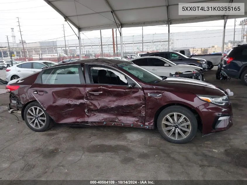 2019 Kia Optima Lx/S VIN: 5XXGT4L31KG355165 Lot: 40584109