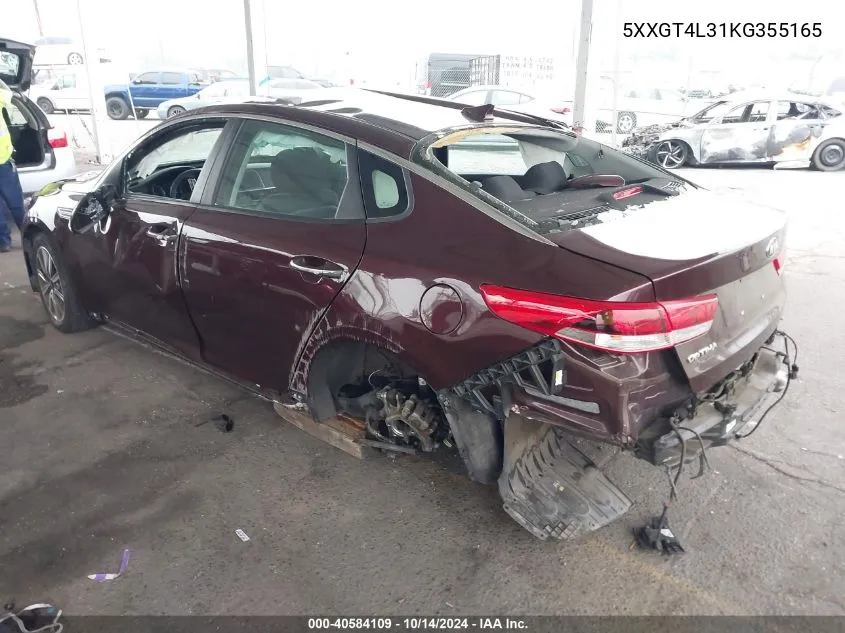 5XXGT4L31KG355165 2019 Kia Optima Lx/S