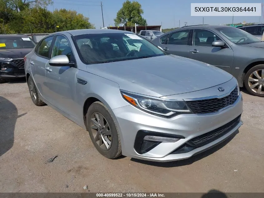 5XXGT4L30KG364441 2019 Kia Optima Lx