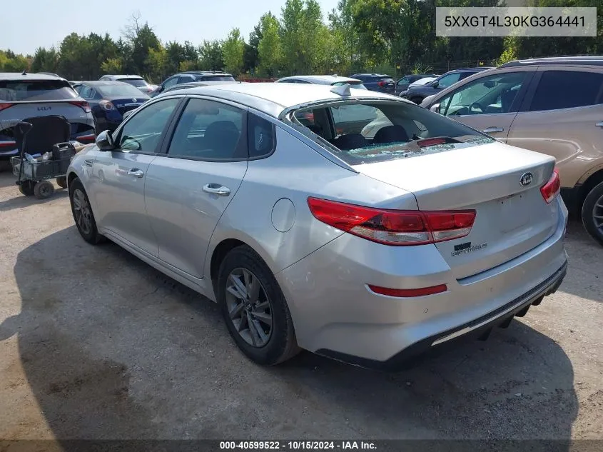 2019 Kia Optima Lx VIN: 5XXGT4L30KG364441 Lot: 40599522