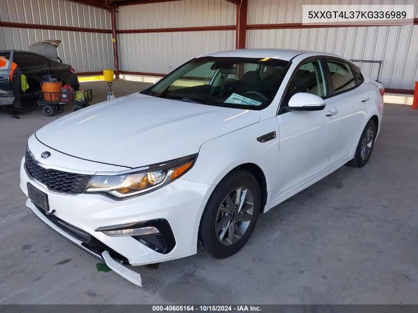 2019 Kia Optima Lx VIN: 5XXGT4L37KG336989 Lot: 40605164