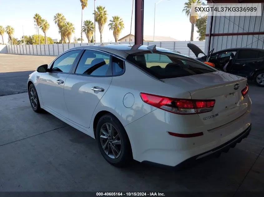 2019 Kia Optima Lx VIN: 5XXGT4L37KG336989 Lot: 40605164