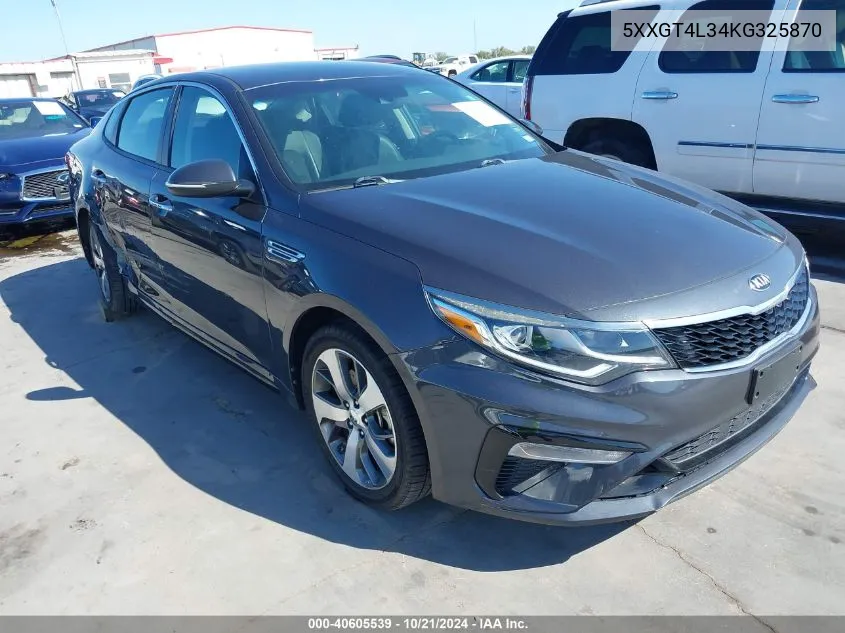 2019 Kia Optima S VIN: 5XXGT4L34KG325870 Lot: 40605539