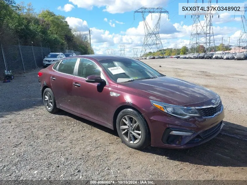 2019 Kia Optima Lx VIN: 5XXGT4L37KG348902 Lot: 40606074