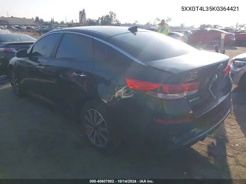 5XXGT4L35KG364421 2019 Kia Optima Lx